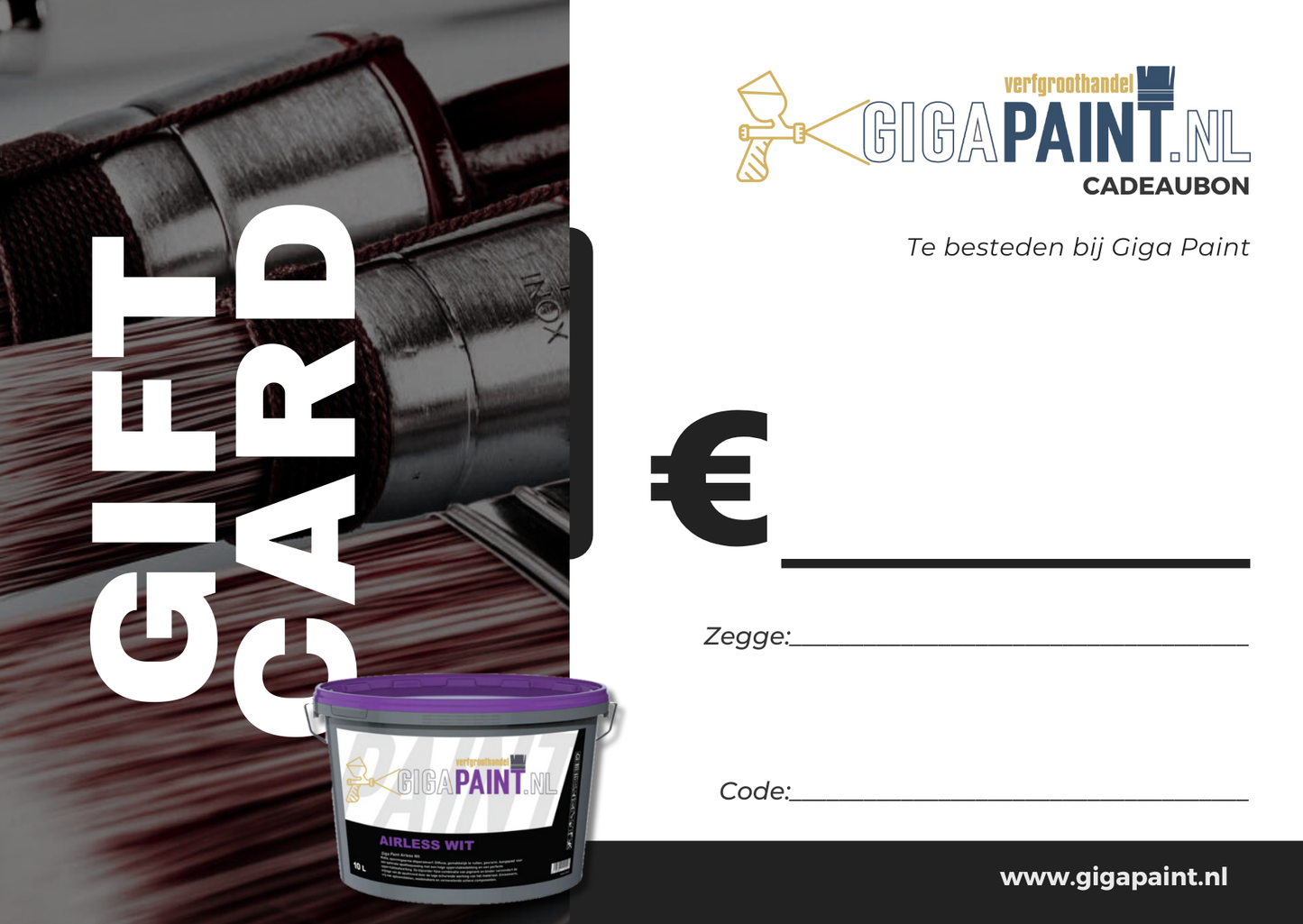 Giga Paint Cadeaubon