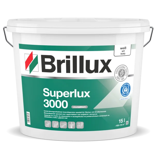 Brillux Superlux 3000 – Stompmatte Muurverf voor Binnen