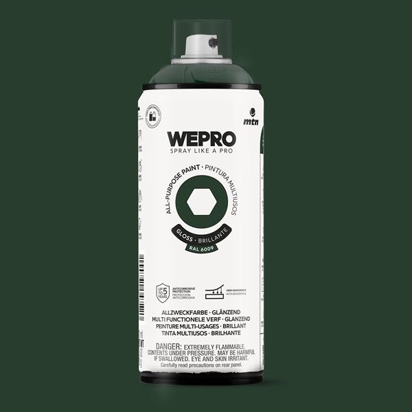 MTN WEPRO All-Purpose Spuitbus 400ml Hoogglans - RAL 6009