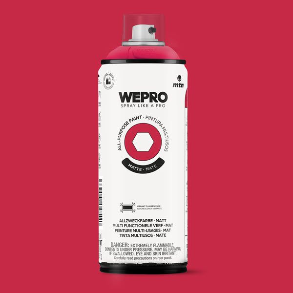 MTN WEPRO All-Purpose Spuitbus 400ml Mat - FLUOR RED