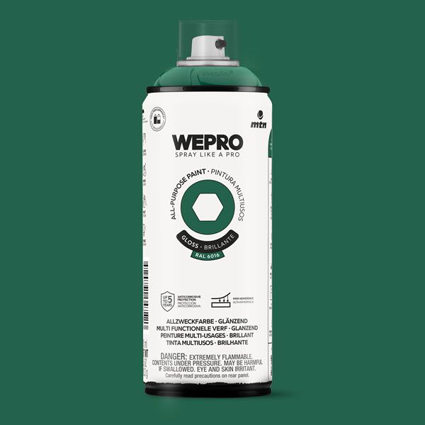 MTN WEPRO All-Purpose Spuitbus 400ml Hoogglans - RAL 6016