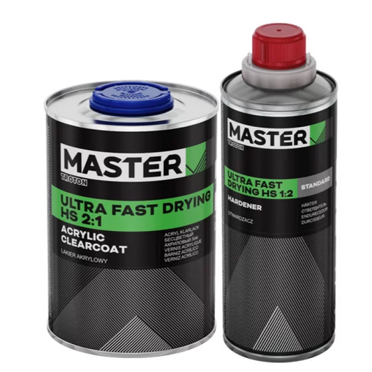 Master Acryl Blanke Lak Ultra Fast Drying HS 2:1 - 1L
