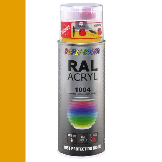 Dupli-Color Acryl 400ml Hoogglans RAL 1004