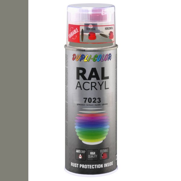 Dupli-Color Acryl 400ml Hoogglans RAL 7023