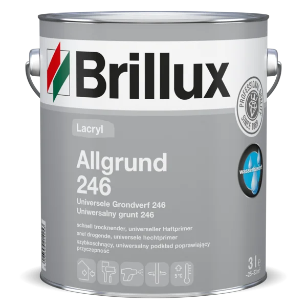Brillux Lacryl Universal Primer 246 – Water-Based Adhesion Primer for Interior and Exterior Use