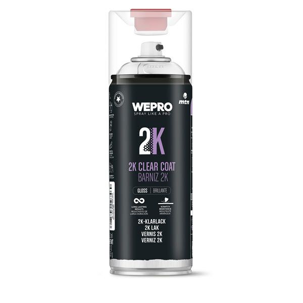 MTN WEPRO 2K Blanke Lak Spuitbus 400ml Hoogglans
