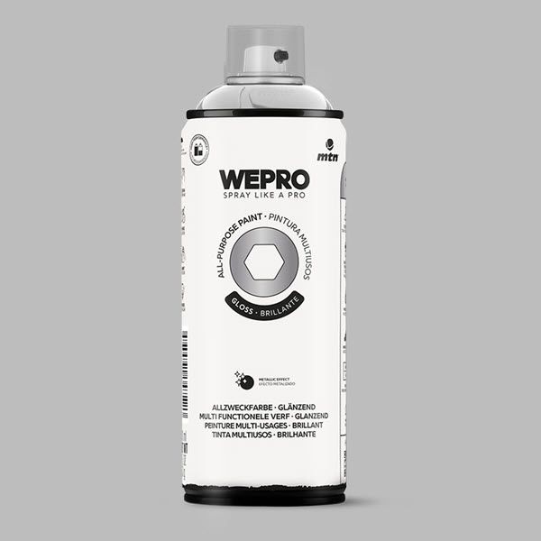 MTN WEPRO All-Purpose Spuitbus 400ml Hoogglans - SILVER