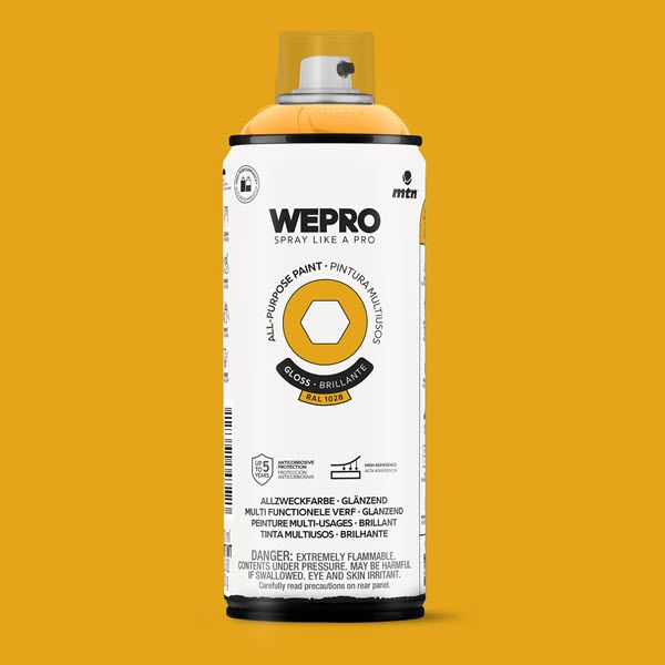 MTN WEPRO All-Purpose Spuitbus 400ml Hoogglans - RAL 1028