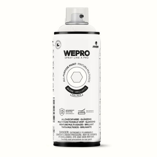 MTN WEPRO All-Purpose Spuitbus 400ml Hoogglans - RAL 9010