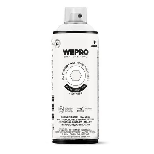 MTN WEPRO All-Purpose Spuitbus 400ml Hoogglans - RAL 9016