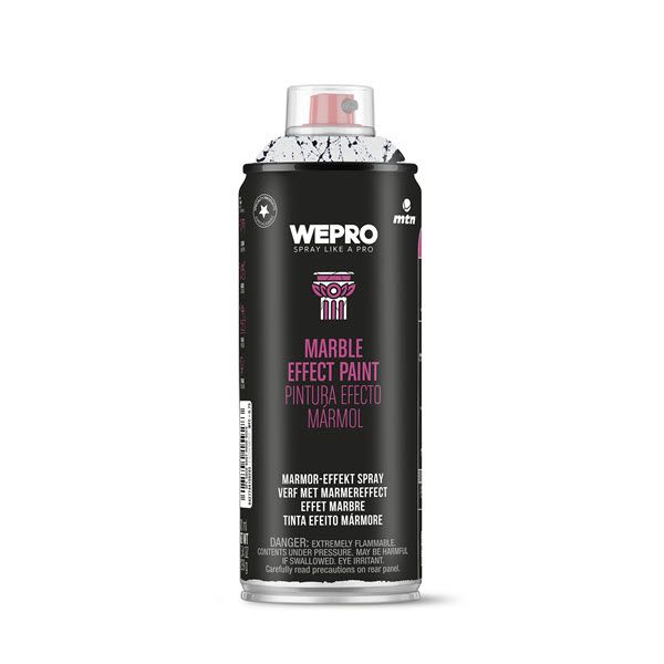 MTN WEPRO Marble Effect Spuitbus 400ml - Zwart