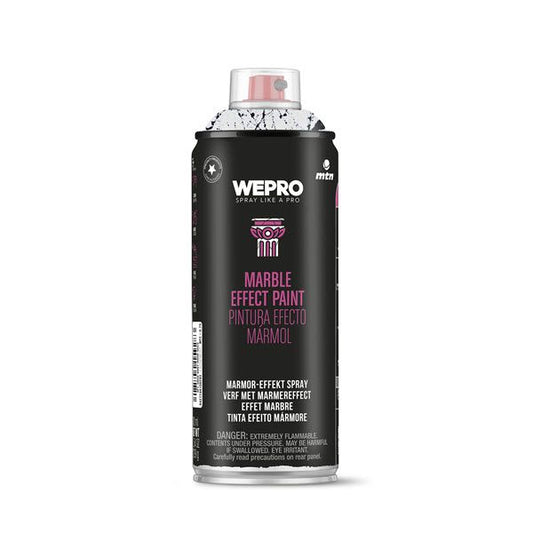 MTN WEPRO Marble Effect Spuitbus 400ml - Zwart
