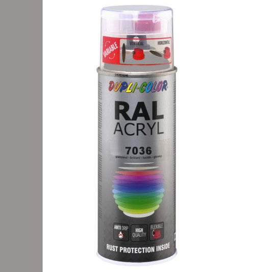 Dupli-Color Acryl 400ml Hoogglans RAL 7036