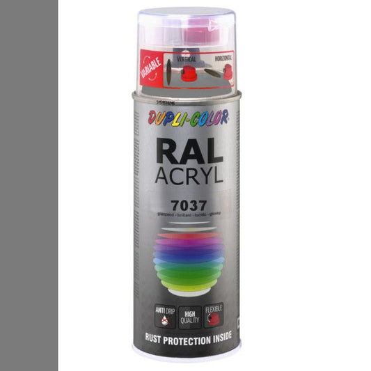 Dupli-Color Acryl 400ml Hoogglans RAL 7037