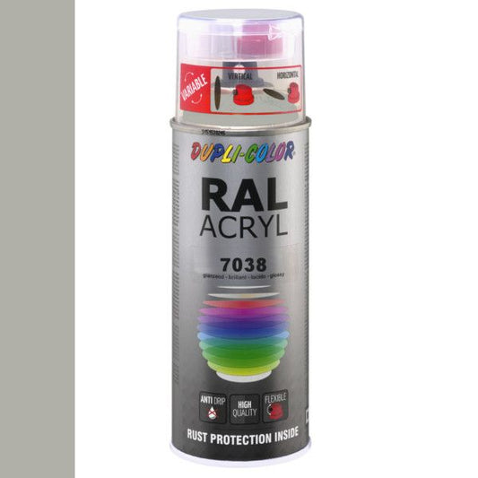 Dupli-Color Acryl 400ml Hoogglans RAL 7038