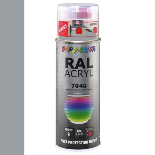 Dupli-Color Acryl 400ml Hoogglans RAL 7040