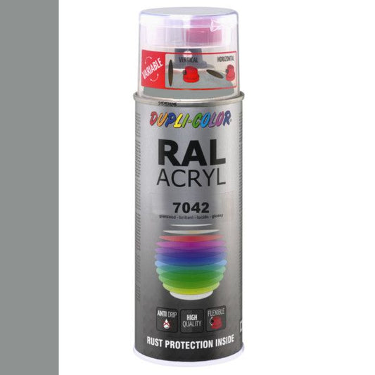 Dupli-Color Acryl 400ml Hoogglans RAL 7042