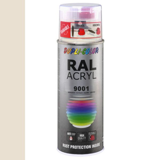 Dupli-Color Acryl 400ml Hoogglans RAL 9001